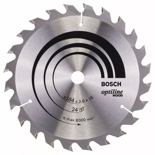 Lame BOSCH optiline Wood 184 x 16mm